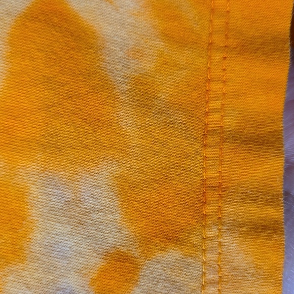 Bella, Short Sleeve Tee, XL, X-Large, Orange Tie Dye, 100% Cotton, USA Made - Picture 9 of 11